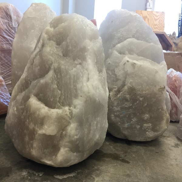 Himalayan Salt Lamp Natural White Jumbo III (77-110 lbs each)